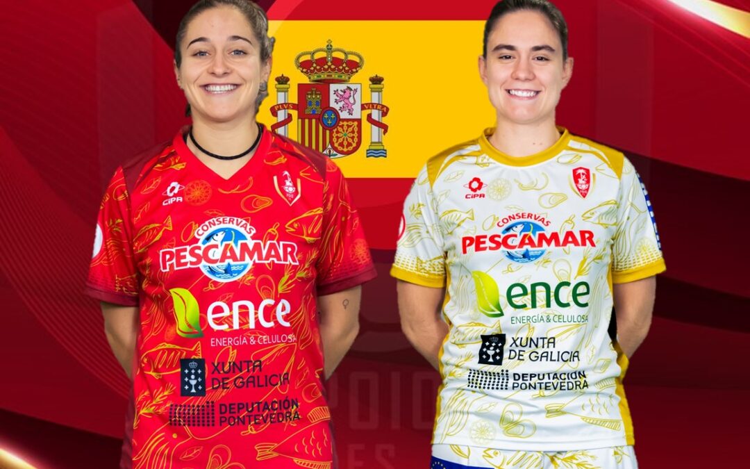 Elena e Ale de Paz coa Selección Española